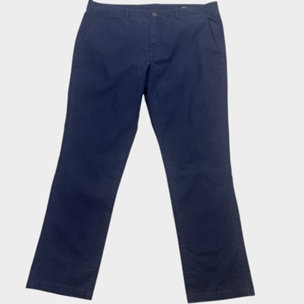 Bonobos‎ Pants Mens 40x32 Navy Straight Fit Stretch Chino Casual Dress Twill